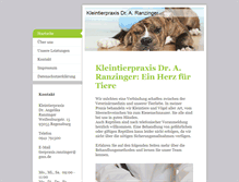 Tablet Screenshot of kleintierpraxis-ranzinger.de